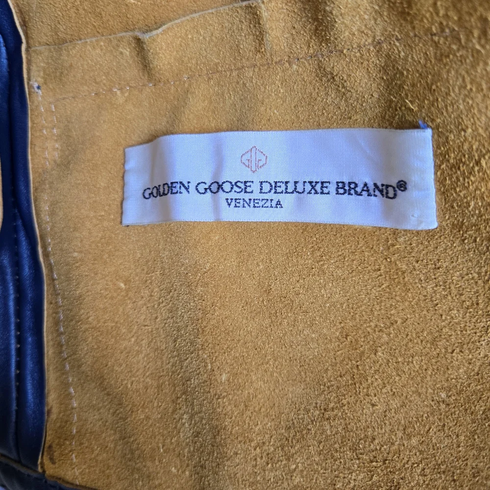 Golden Goose Blue Leather Jacket - Picture 6 of 8